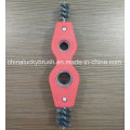 Two Holes Stainless Steel Wire Tube Industrial Brush (YY-532)
