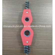 Two Holes Stainless Steel Wire Tube Industrial Brush (YY-532)