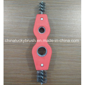 Two Holes Stainless Steel Wire Tube Industrial Brush (YY-532)