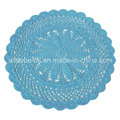 Custom OEM Handmade Knit Crochet Cotton Round Rug Blanket Factory