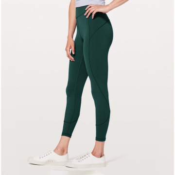 Calças femininas de ginástica casual para corrida com leggings