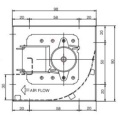 Eingang AC 220V Cross Flow Lüfter für BGA