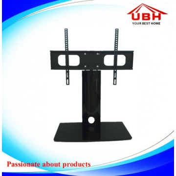 Aluminum Tube and Tempered Glass Mini TV Stand