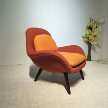 Cadeira de lounge moderna de couro italiano moderno