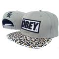 gros léopard impression obéir Snapback cap hommes Hip Pop casquette Snapback chapeau Obey