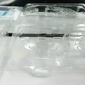 Custom promotional clear plastic disposable clamshell box