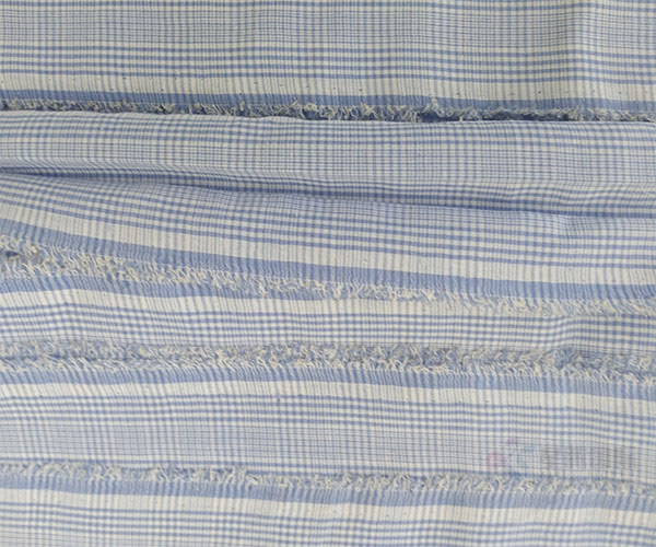 Plain Striped Soft 100% Cotton Fabric Textile3