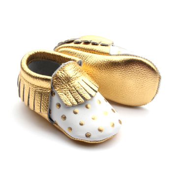 2018 Hot On Sale Mocassins pour bébé en matériau souple