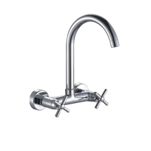 Basin Cold Water Faucet Taps Zinc Alloy Single Handle Thermostatic Faucets Single Hole Chrome Deck Mounted China Ceramic Disc ZH