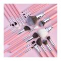 Low MOQ Free Sample Pink Makeup Brush Set