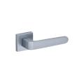 Security door Aluminum door handle on iron rosette