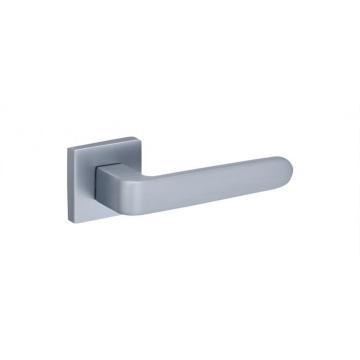 Security door Aluminum door handle on iron rosette