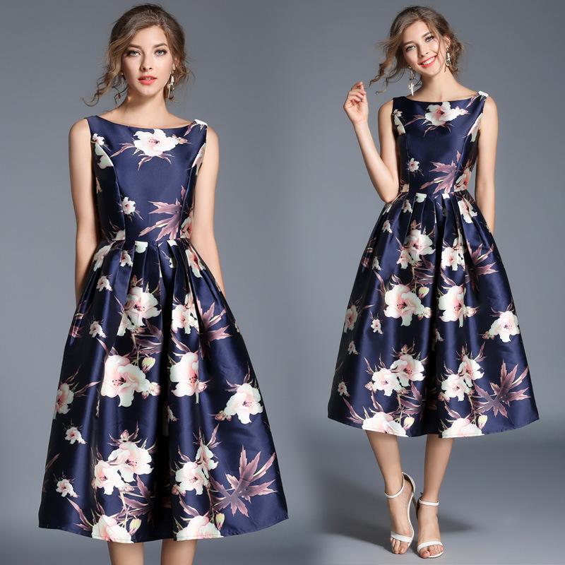 Floral Printed Midi Dress Jpg