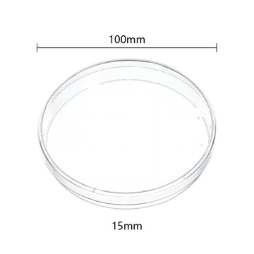 Plástico estéril de plataforma estéril Petri 100x15mm