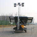 Torre de iluminación solar móvil simple