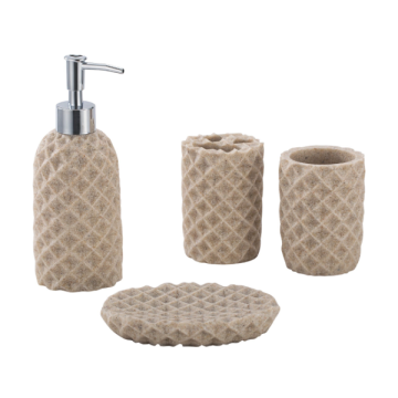 Bathroom furniture accessories with soap dish