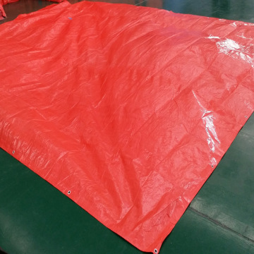 Durable Orange Tarpaulin Curtain