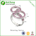 Manufactory Price Diamond Double C Finger Rings Of Jewelry