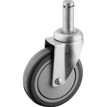 Medium Duty 5 Inch PU Wheel Stem Casters