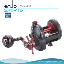 Angler Select Venus Trolling Reel Cuerpo de Grafito Fuerte Mango Derecho Carrete de Pesca para Agua Salada y Agua Dulce