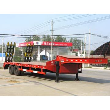 Zwei Achsen Low Flat Plate Semi Trailer