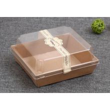 Kraft Papel Brown Sandwich Caja de embalaje