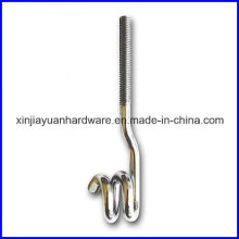 Galvanized Steel Pigtail Foundation Bolt for Construction