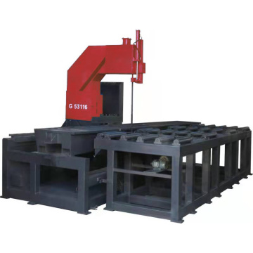 Vertical metal cutting band sawing machine