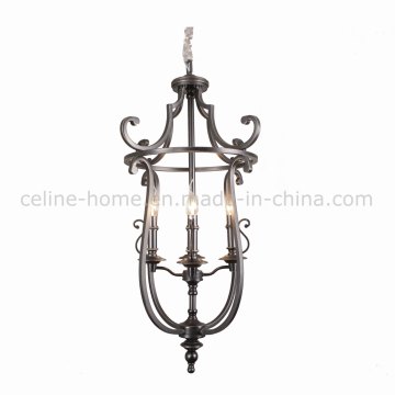 Lampe pendante en fer en laiton antique à quatre lumières (SL2189-4)