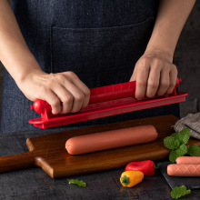 Outil de coupe-hot-dogs des slines de saucisse de cuisine en extérieur