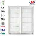 White Aluminum/Wood French Patio Door