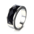 Wholesale Jewelry Black Titanium Ring Engagement Men Ring