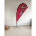 Dye Sub Druck Tear Drop Flag mit Fahnenmast