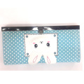 Trifold cute rabbit wallet, bifold pink rabbit purse