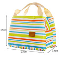 Fashion Thermal Insulation Striped Lunch Bag (54048)