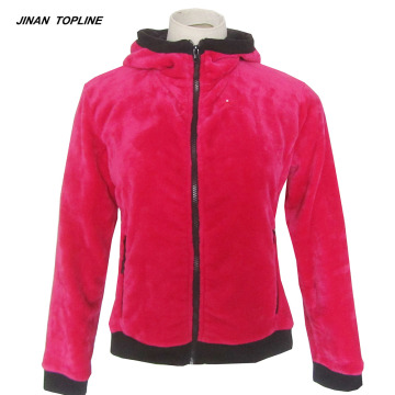 Chaquetas de forro polar con capucha para mujer