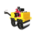 Double drum variable plunger pump road roller