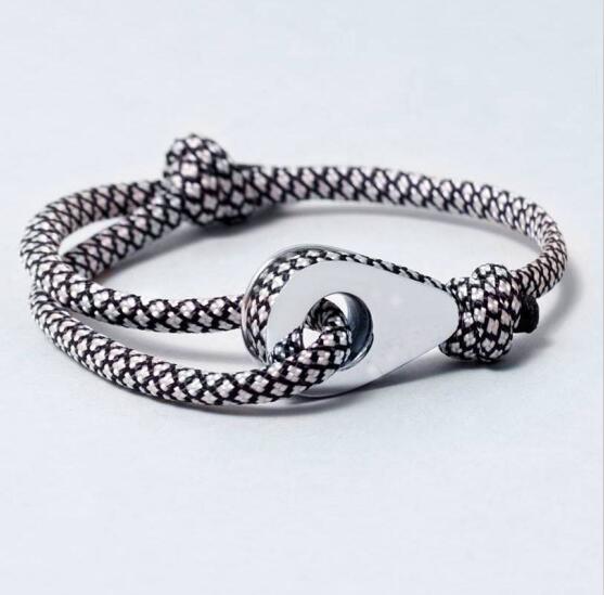 Custom Logo Thimble Leather rope bracelet