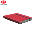 Pocket Red Pu Cover Le cuir Notebook