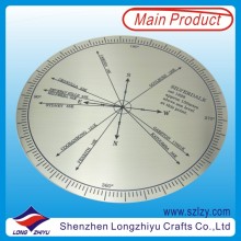 Compass Stainless Steel Etching and Paint Filling Nameplate Label