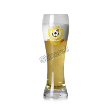 Customized Hand Made Man Blowing Beer Glass Bottle for Wholesaler