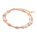 Wholesalae rose gold chain anklets for women