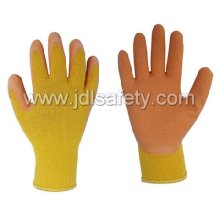 Ce Approved Work Glove with Orange Latex (LY3012)