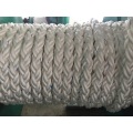 O polipropileno da corda da amarração das cordas da fibra do Químico 8-Strand, poliéster misturou, corda de nylon