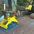 Compactor de placa hidráulica para escavadeira de retroescavadeira