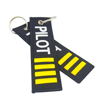 Four Bars Pilots Embroidered Key Chains