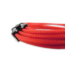 Cable de extensión de alimentación de la computadora de la GPU PCI-E roja de 8 clavijas