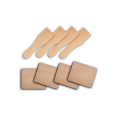 Wood shims for mini cheese pan