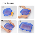 BPA free silicone stretch lid cover for bowl