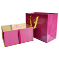 Ribbon closure apparel packaging box